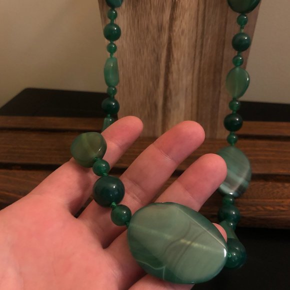 Natural Stone Pendant Necklace - Picture 2 of 2